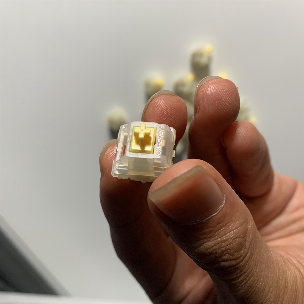 Gateron Cap Yellow Switch/Milky Switch Lubed 5Pin For Mechanical Keyboard