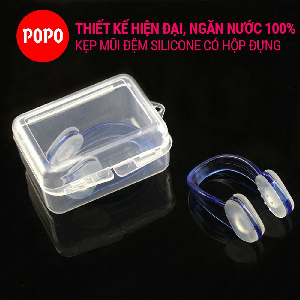 Kẹp mũi bơi siliicone NC1 mềm mại cho trẻ em và người lớn ngăn nước hiệu quả, an toàn khi sử dụng POPO