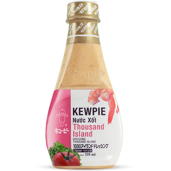 Nước Xốt mè rang Thausand Kewpie 210ml cho mốn chấm món trộn salad