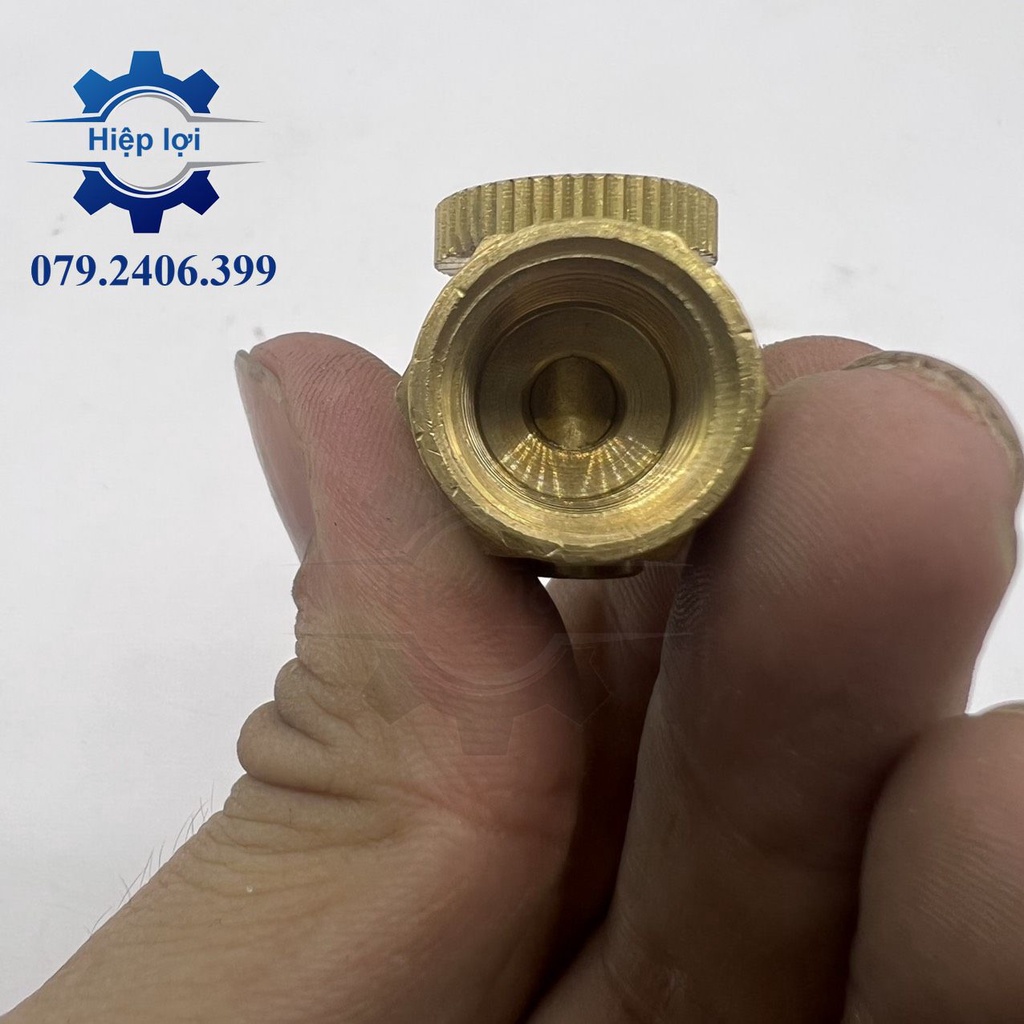 Van khóa khí nén đồng ren 13mm