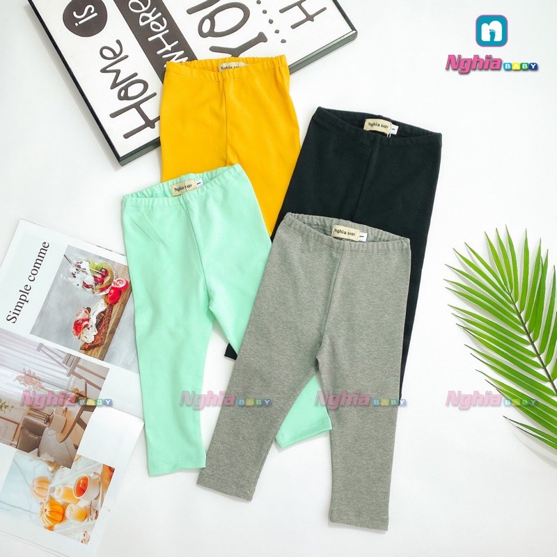 Quần legging dài NGHĨA BABY Q13 thun cho bé gái