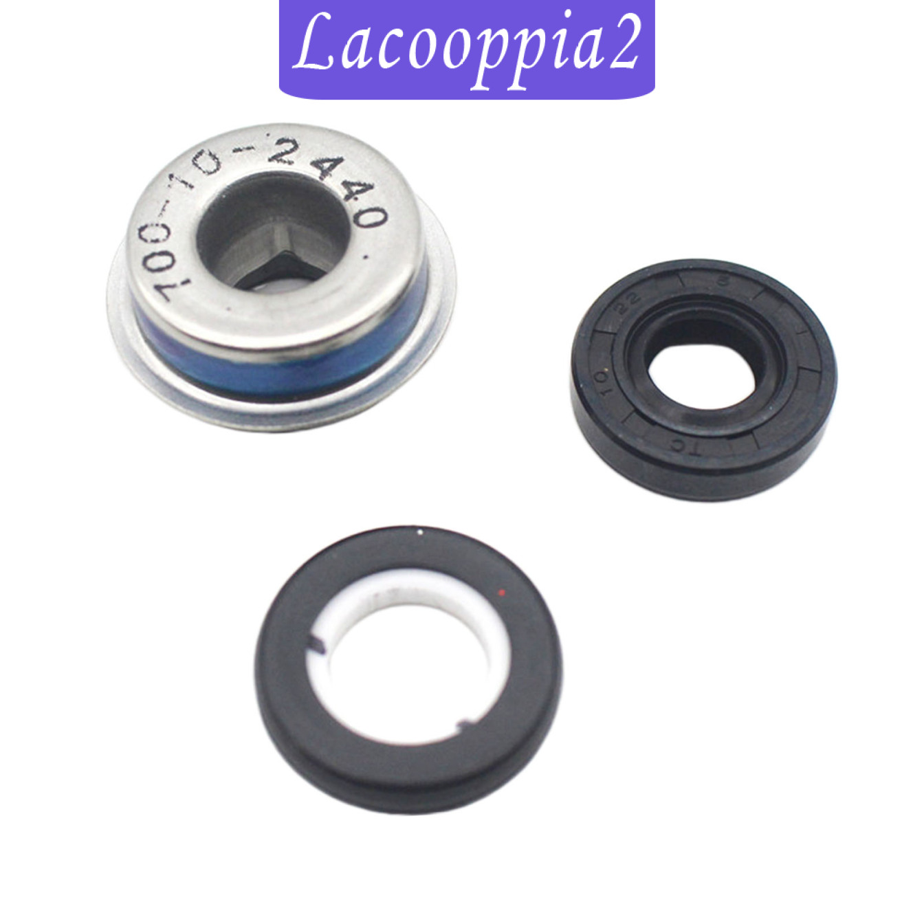 [LACOOPPIA2]3Pieces Water Pump Seal Set Replaces for Suzuki GSXR400 GK76A 1990-1995