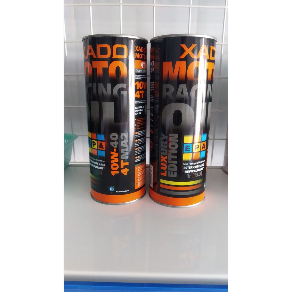 Nhớt  XADO LUXURY MOTO RACING 4T MA2 10W40