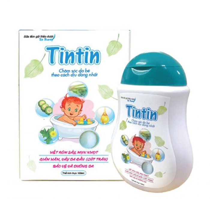[CHÍNH HÃNG] Sữa tắm gội cho bé từ thảo dược Tintin 2 trong 1 - giảm rôm sảy, mẩn ngứa, hăm da cho trẻ sơ sinh_[IDC]