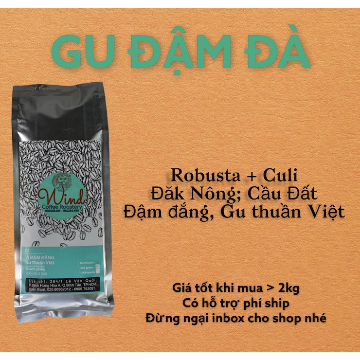 Cà Phê Nguyên Chất Gu Việt số 1 Robusta + Culi | BigBuy360 - bigbuy360.vn