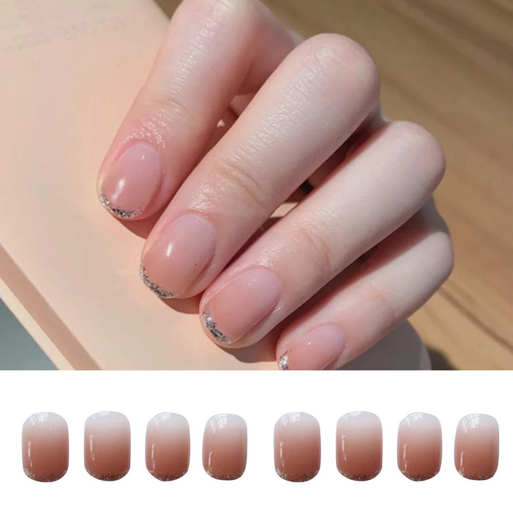 Bộ 24 Móng Tay Giả Lấp Lánh Có Thể Tháo Rời