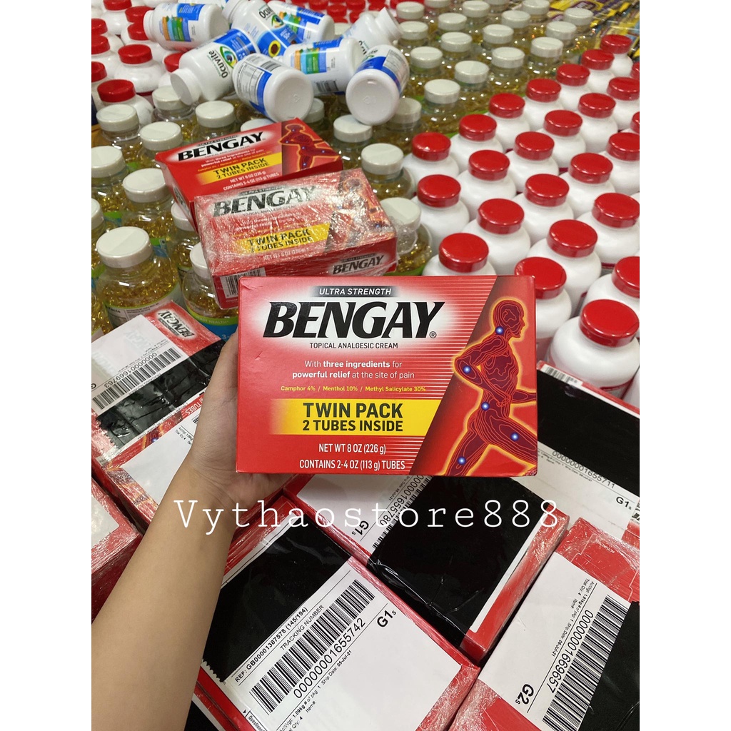 (Mẫu mới date 09/22) Bengay Dầu Nóng Xoa Bóp Nhức Mỏi của Mỹ - Hộp 2 tuýp x 113g/tuýp