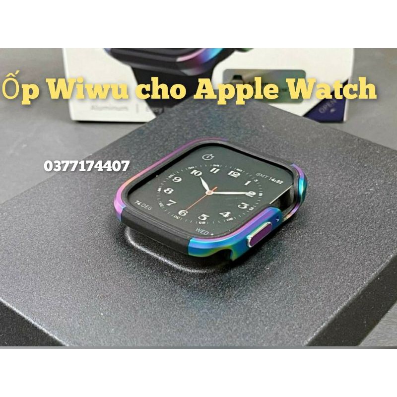 Ốp cho Apple Watch 40mm, 44mm Size 4,5,6 Chính hãng WiWu màu titan 7 màu siêu đẹp