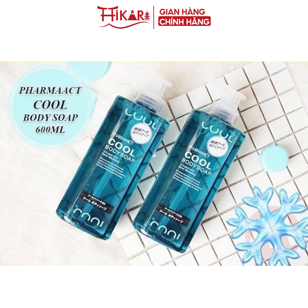 Sữa tắm Kumano Pharmaact Cool Body Soap mát lạnh dành cho nam giới 600ml | BigBuy360 - bigbuy360.vn