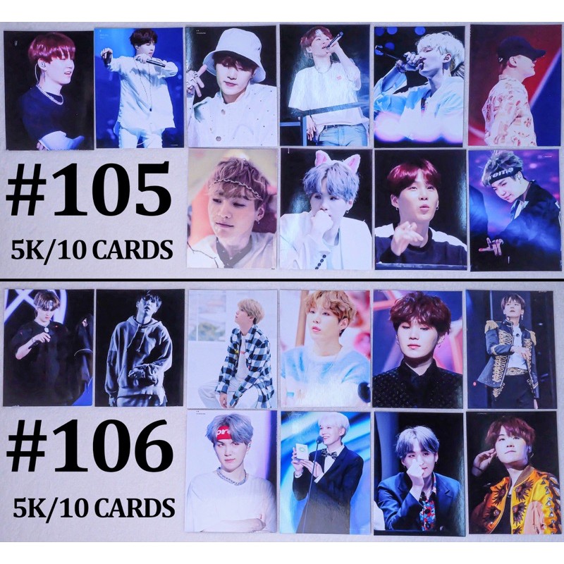 (Có sẵn) Sale set card  SUGA BTS 6 | BigBuy360 - bigbuy360.vn