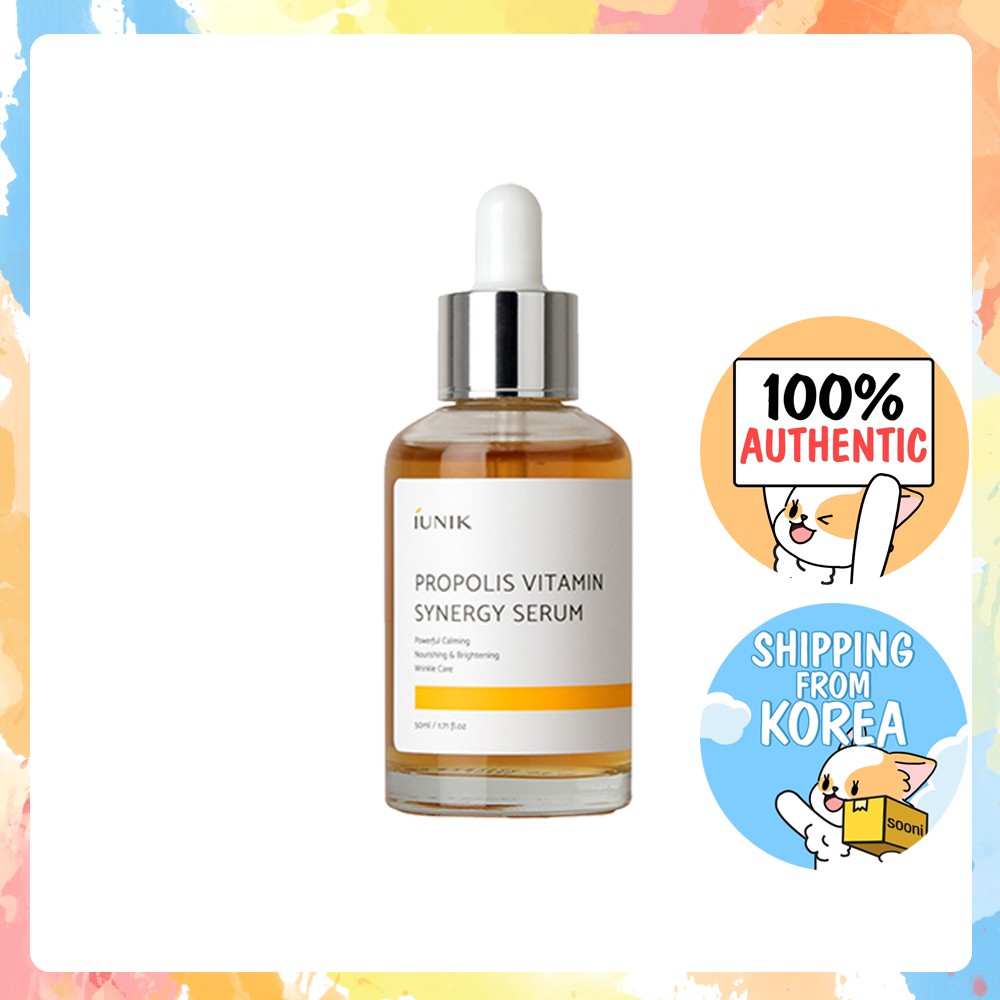 Tinh chất keo ong dưỡng ẩm và tái tạo da IUNIK Propolis Vitamin Synergy Serum 50ml