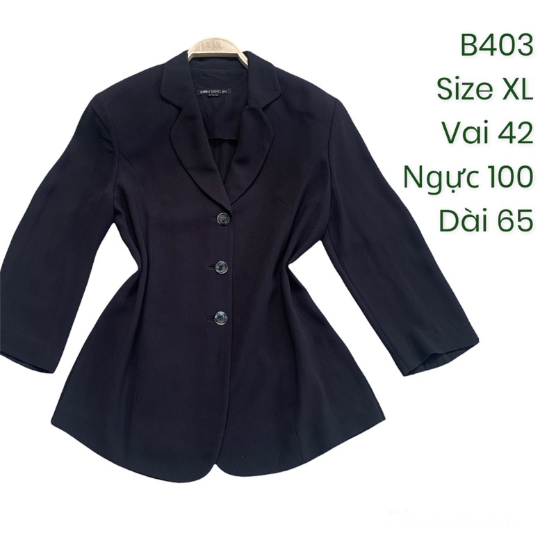 Áo khoác blazer nữ B403 1 lớp mỏng nhẹ 2hand Hàn si tuyển ảnh thật
