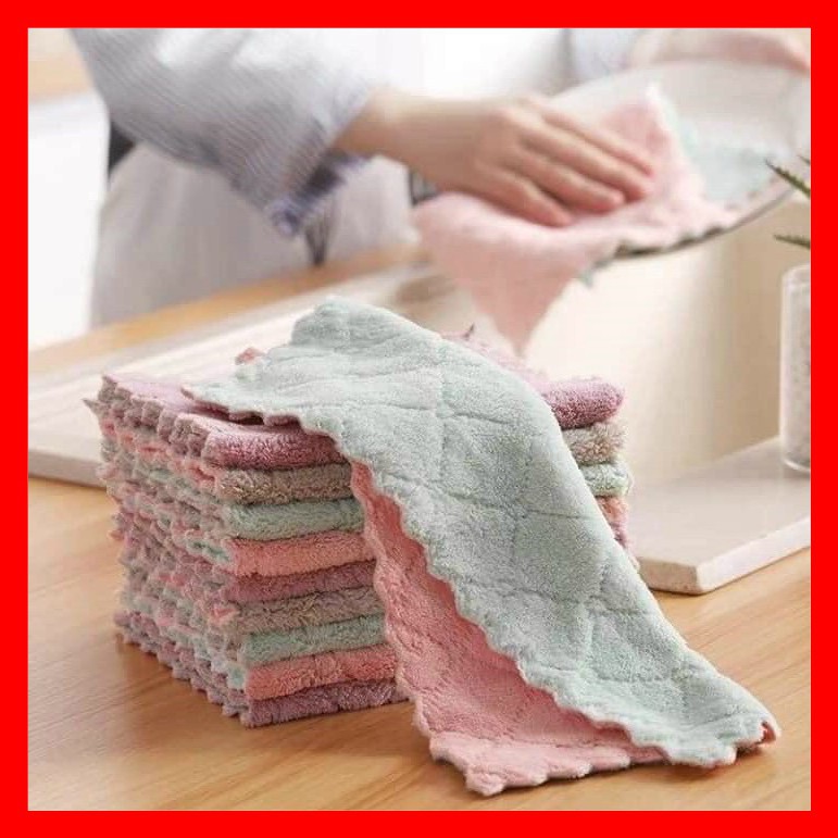 [FLASH SALE] COMBO 10 Khăn Lau Đa Năng Siêu Thấm Nước, Tiện Dụng