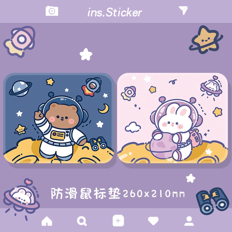 Tấm Lót Chuột Chơi Game Cỡ Nhỏ Có Dây Đeo Cổ Tay Dễ Thương Cho Cặp Đôi