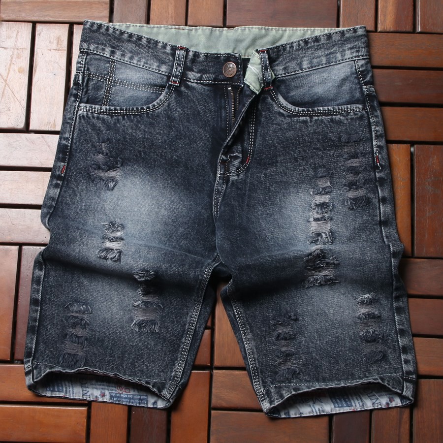 QUẦN Short Jean Nam cotton phong cách trẻ trung hiện đại thoáng mát QS03