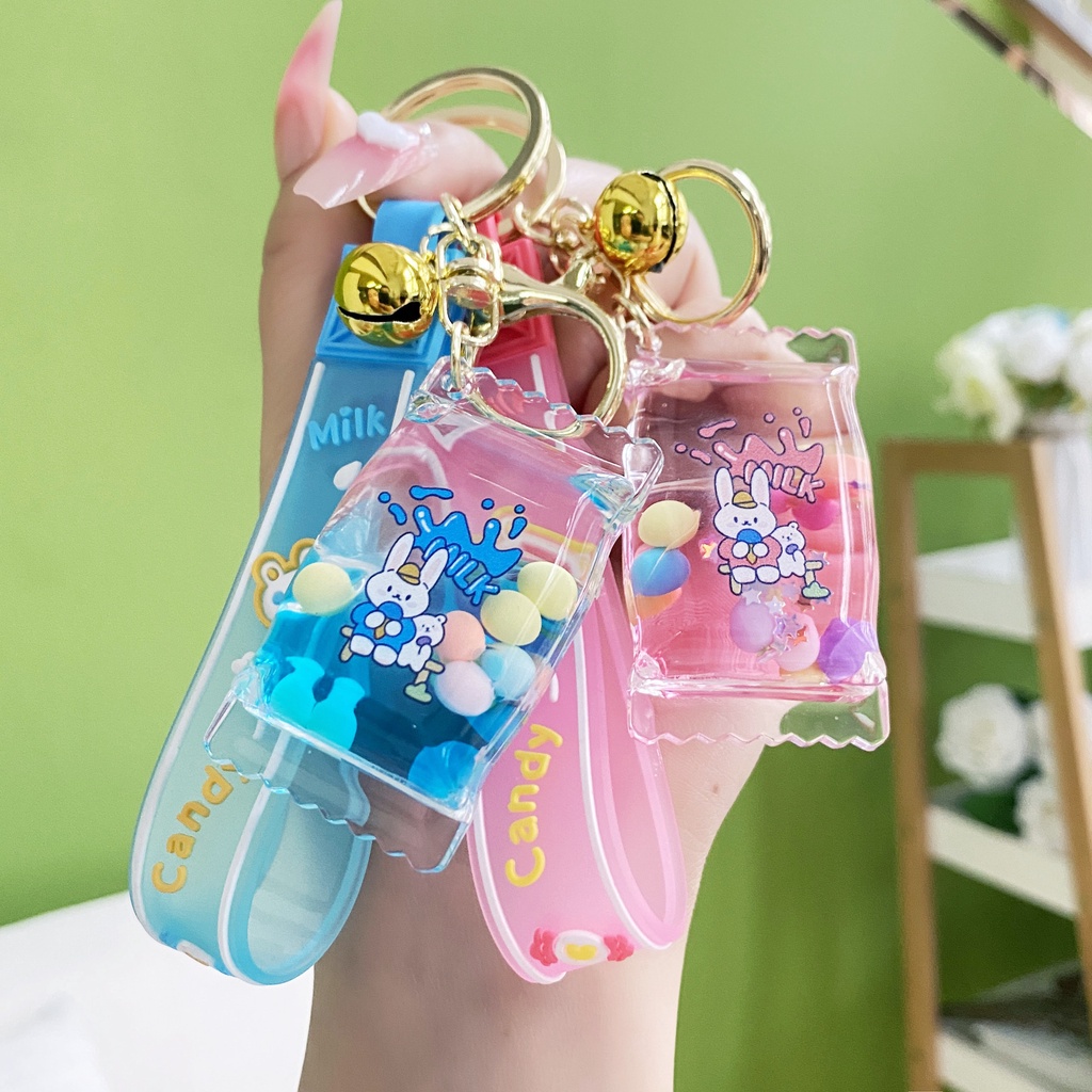 Móc Khóa Hình Viên Kẹo Trái Cây Bằng Acrylic Dễ Thương Sáng Tạo