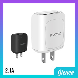 Củ Sạc Nhanh REMAX RP-U212 (2 Cổng USB – 2.1A - Phụ kiện VIP HN)