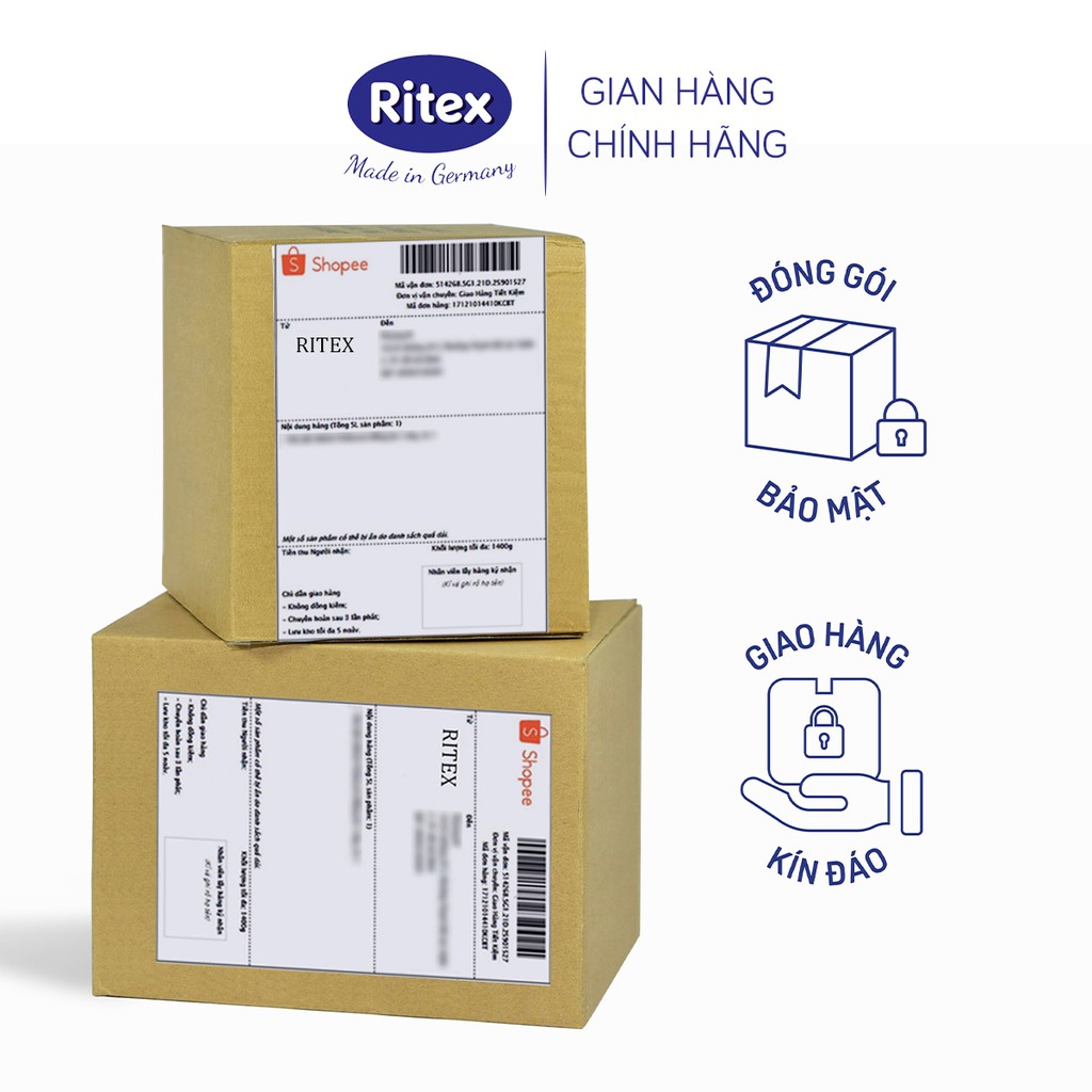 Bao cao su Ritex Delay kéo dài thời gian hộp 3 bao - Hàng nhập khẩu chính hãng