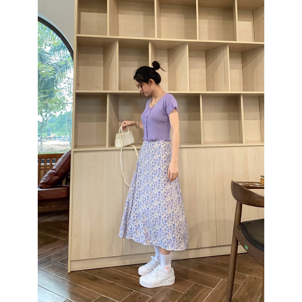 CHÂN VÁY HOA PURPLE PASTEL | BigBuy360 - bigbuy360.vn