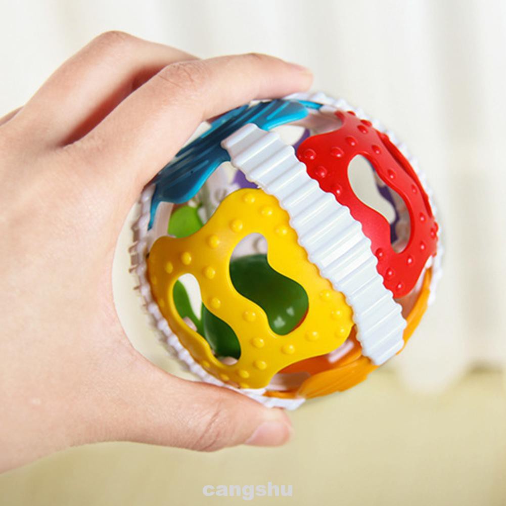 Home Living Room Bedroom Soft Baby Portable Educational Toy 6 Color Ball Handrattle