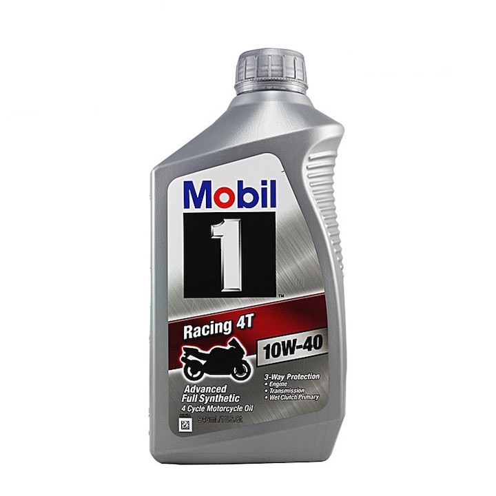 Nhớt Mobil 1 Racing 4T 10w-40 (siêu nhớt xe côn)