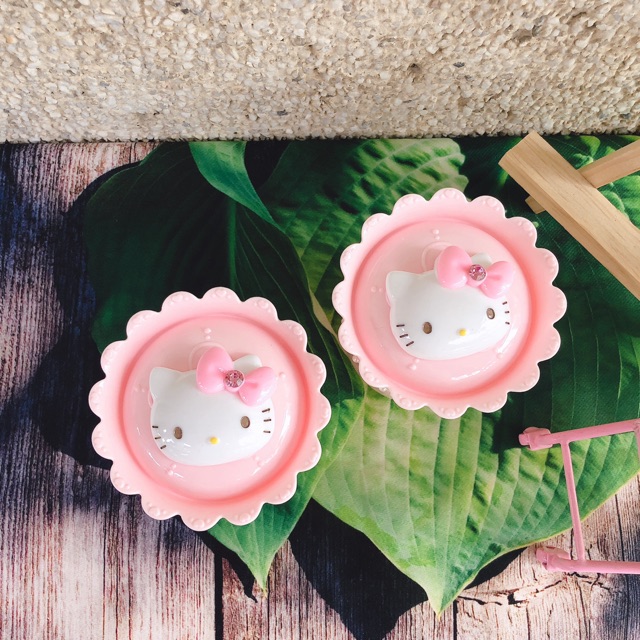 Hủ đựng tăm bông Hello kitty