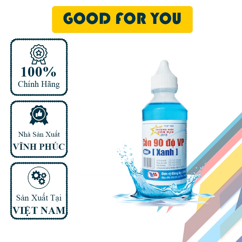 Cồn Xanh 90 Độ VP (Vĩnh Phúc) 60ml - Good For You