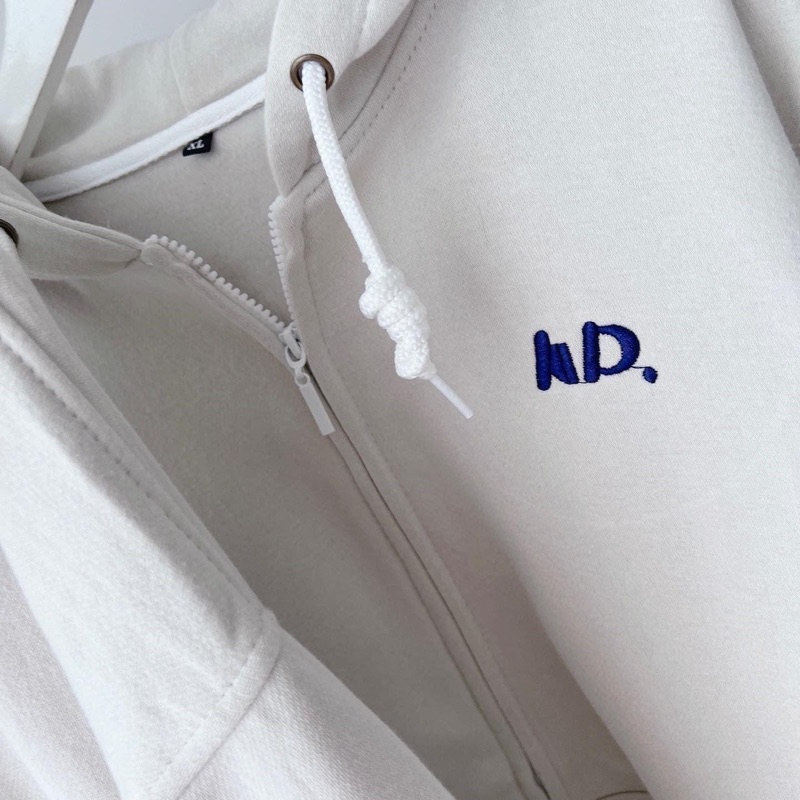 Áo Khoác Dáng Rộng Xám Basic Chữ Thêu HD [ nam nữ mặc ]