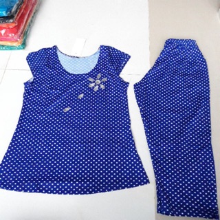 Đồ bộ lửng chấm bi thun atiway size 3 từ 55-60ki