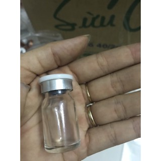 Combo 50 vỏ chai lọ đựng thuốc tiêm gà đá 5ml gồm lọ nắp và nút cao su, lọ đựng thuốc vacxin 5cc