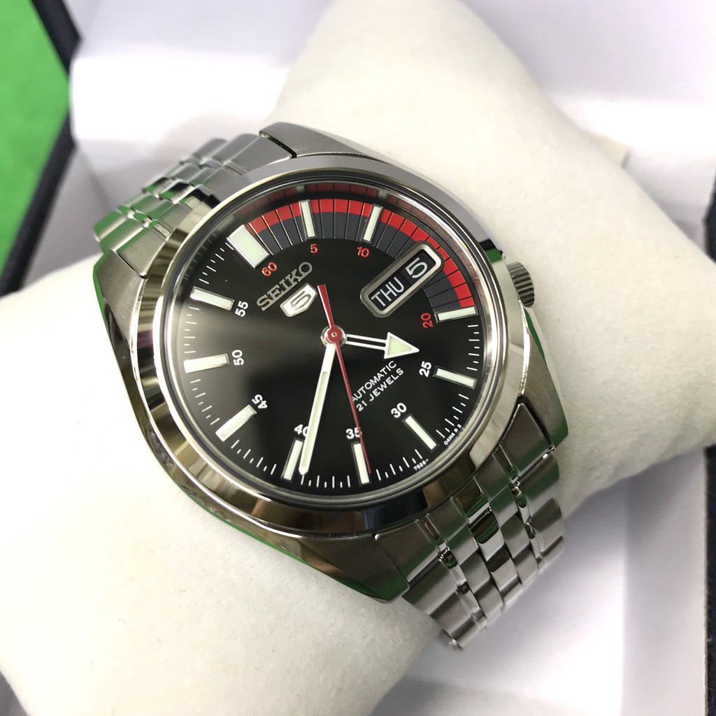 Đồng hồ Seiko nam SNK375K1 máy automatic - dây kim loại