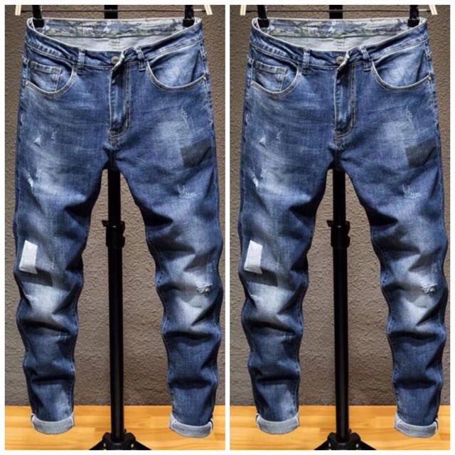 Quần jean nam mẫu mới, chất vải bò cao cấp,màu xanh đẹp giá rẻ AT 53 | BigBuy360 - bigbuy360.vn
