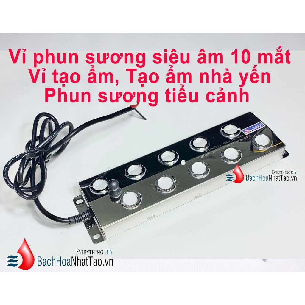 Vỉ phun sương tạo ẩm 10 mắt (1 cảm biến)