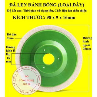 Đá len đánh bóng