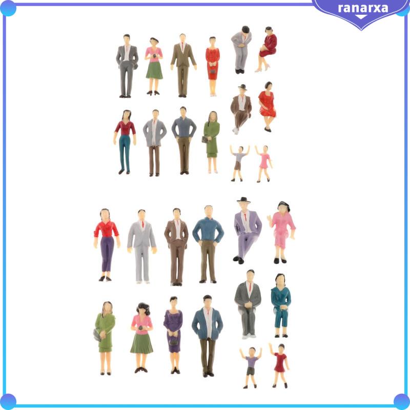 Set 14 mô hình người tí hon tỉ lệ 1:25 dùng để trang trí tiểu cảnh