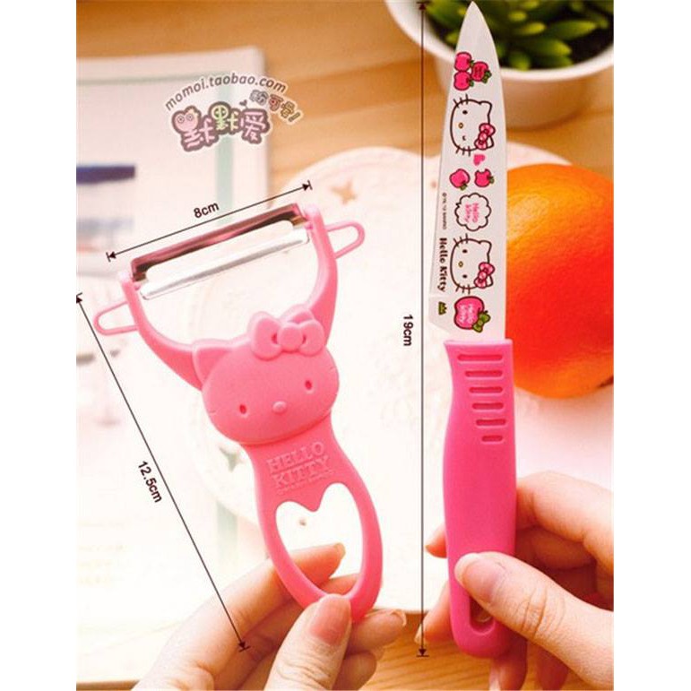 Bộ Dao Hello Kitty/sét dao kitty nhỏ và sắc giá tốt