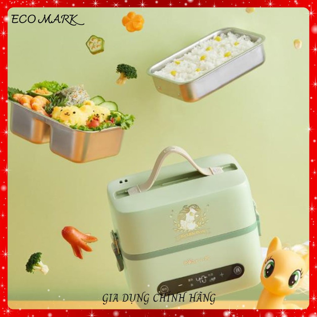 [Hàng loại 1] Hộp cơm cắm điện Bear DFH-B12K5, 2 tầng 3 ngăn, sử dụng inox cao cấp 304, độ bền cao | BigBuy360 - bigbuy360.vn