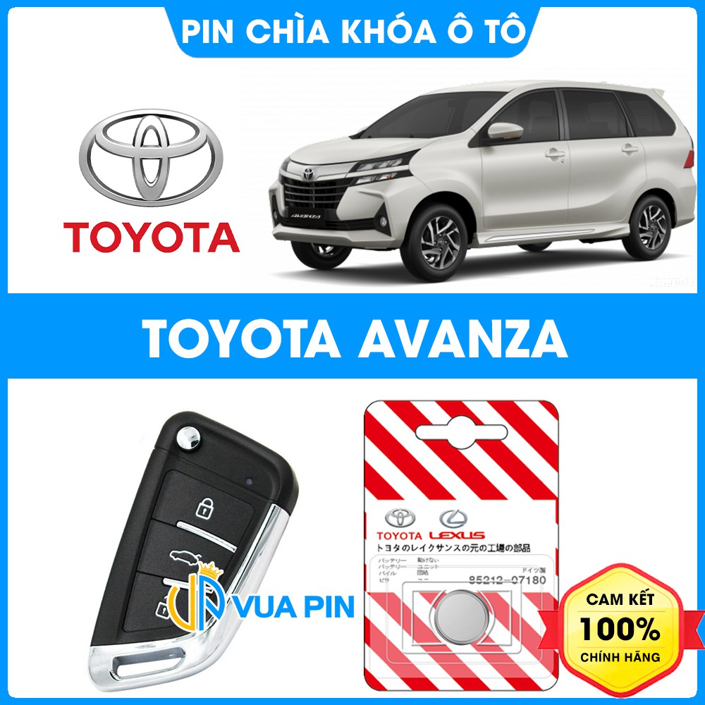 Pin chìa khóa ô tô Toyota Avanza chính hãng cao cấp sản xuất theo công nghệ Nhật Bản – Pin ô tô Toyota Avanza