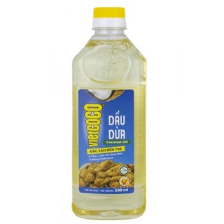 Dầu ăn chay dầu dừa nguyên chất vietcoco 500ml giảm cân