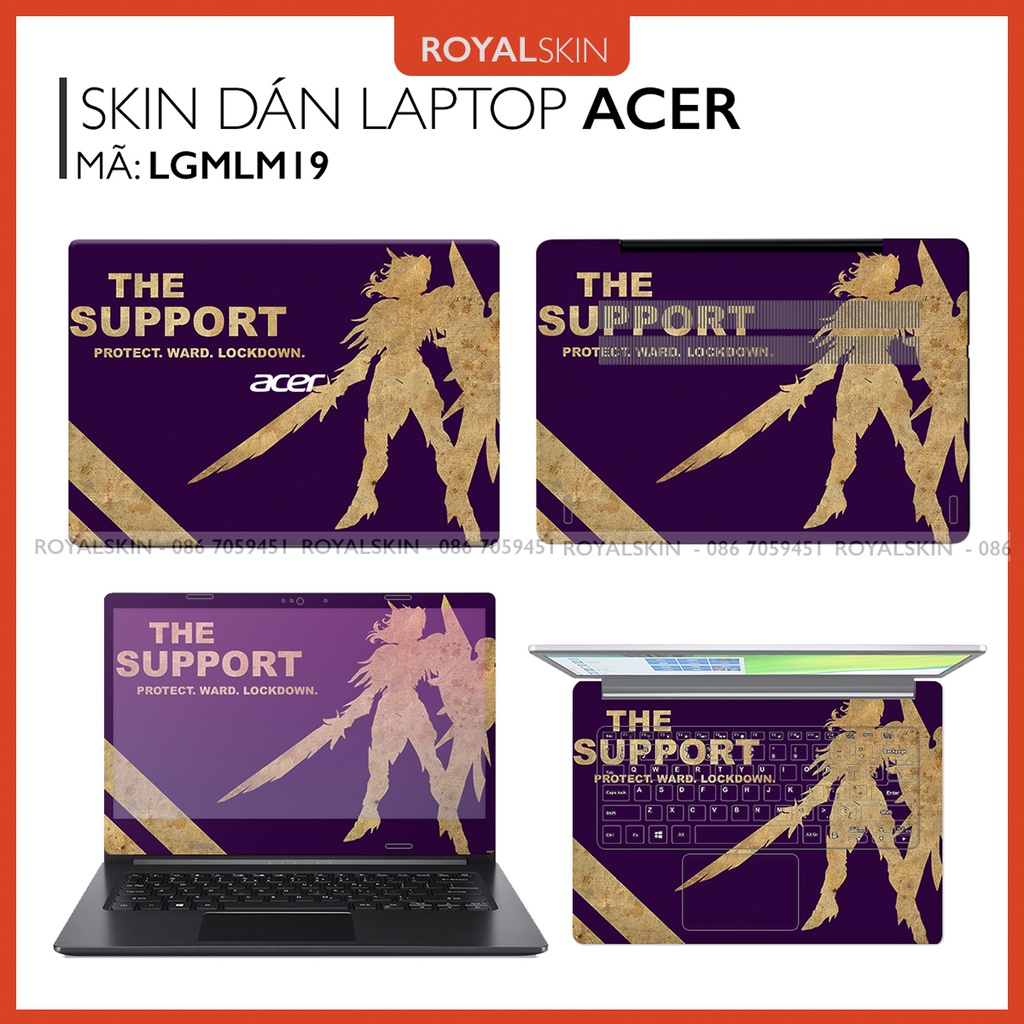 Skin dán Laptop ACER In Hình LOL - Liên Minh Huyền Thoại Bộ 4 -Nhận in theo yêu cầu