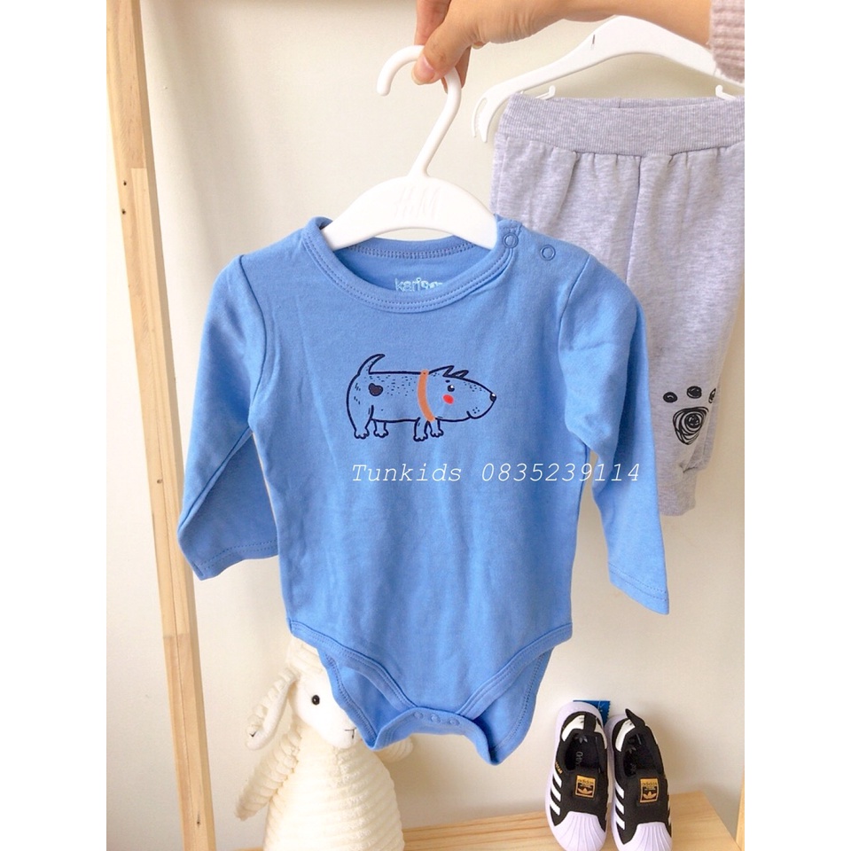 Set body chip cotton kèm quần nỉ bông hàng Kari baby
