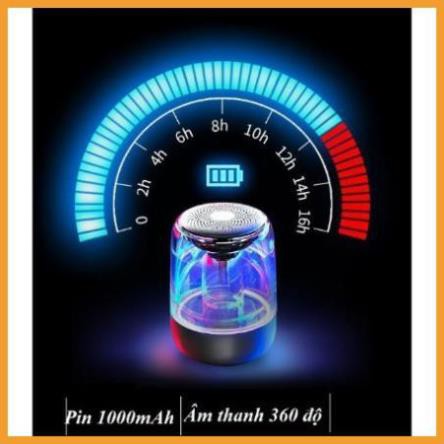 ⚡Giá Rẻ⚡ Loa cầm tay Bluetooth Trong Suốt Yayusi C7 âm thanh vòm 6D-Loa không dây bass trầm led RGB 1000mAh