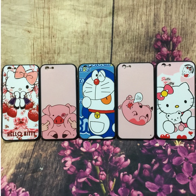 Ốp iPhone 6 /6S viền dẻo họa tiết full nổi 4D hình thú kute
