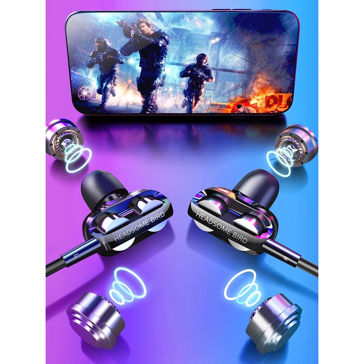 Tai Nghe Nhét Tai Có Dây Âm Thanh Siêu Trầm Cho Điện Thoại