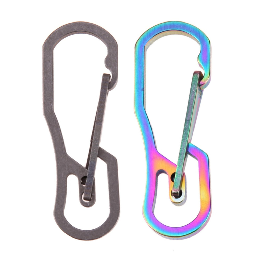 Titanium Công Cụ Móc Khóa Chịu Tải Cao Móc Khóa 25KN Carabiner-168