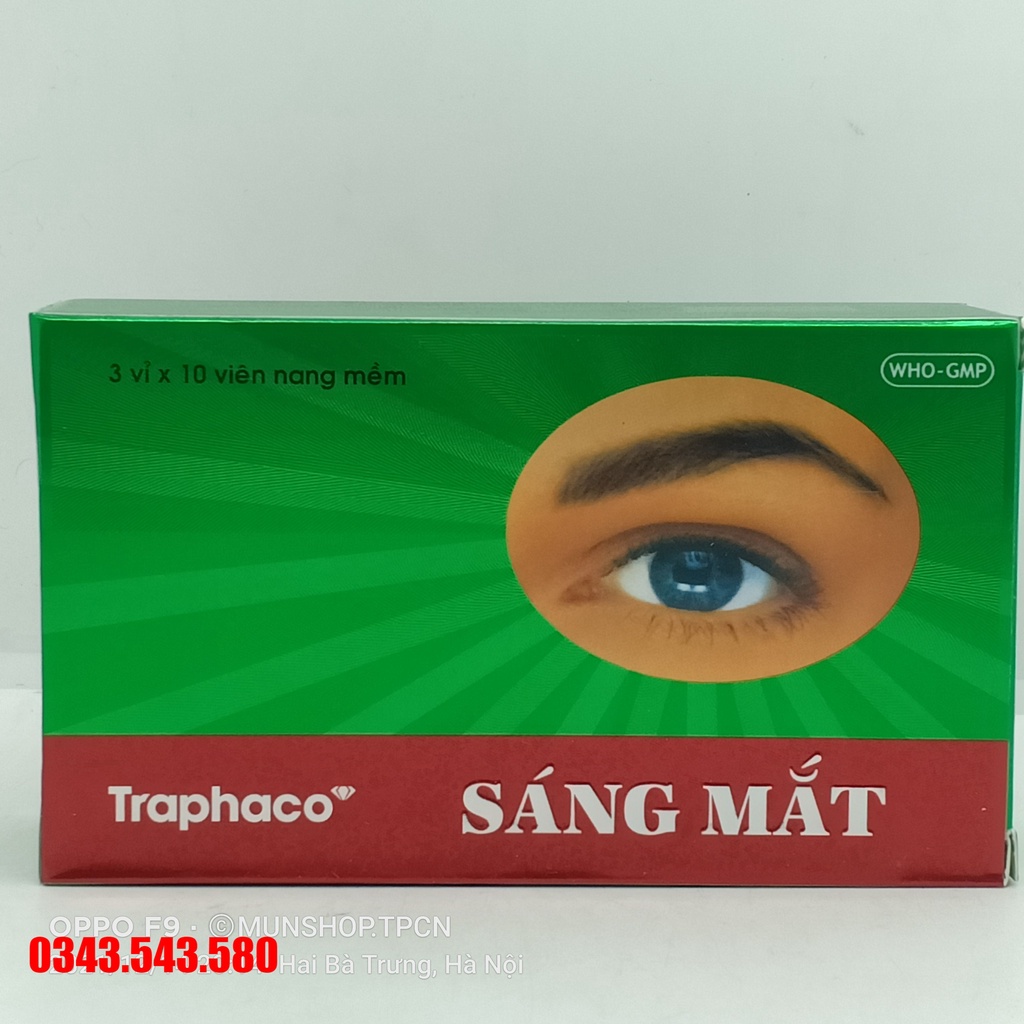Sáng Mắt Traphaco hộp 3 vỉ x 10 viên