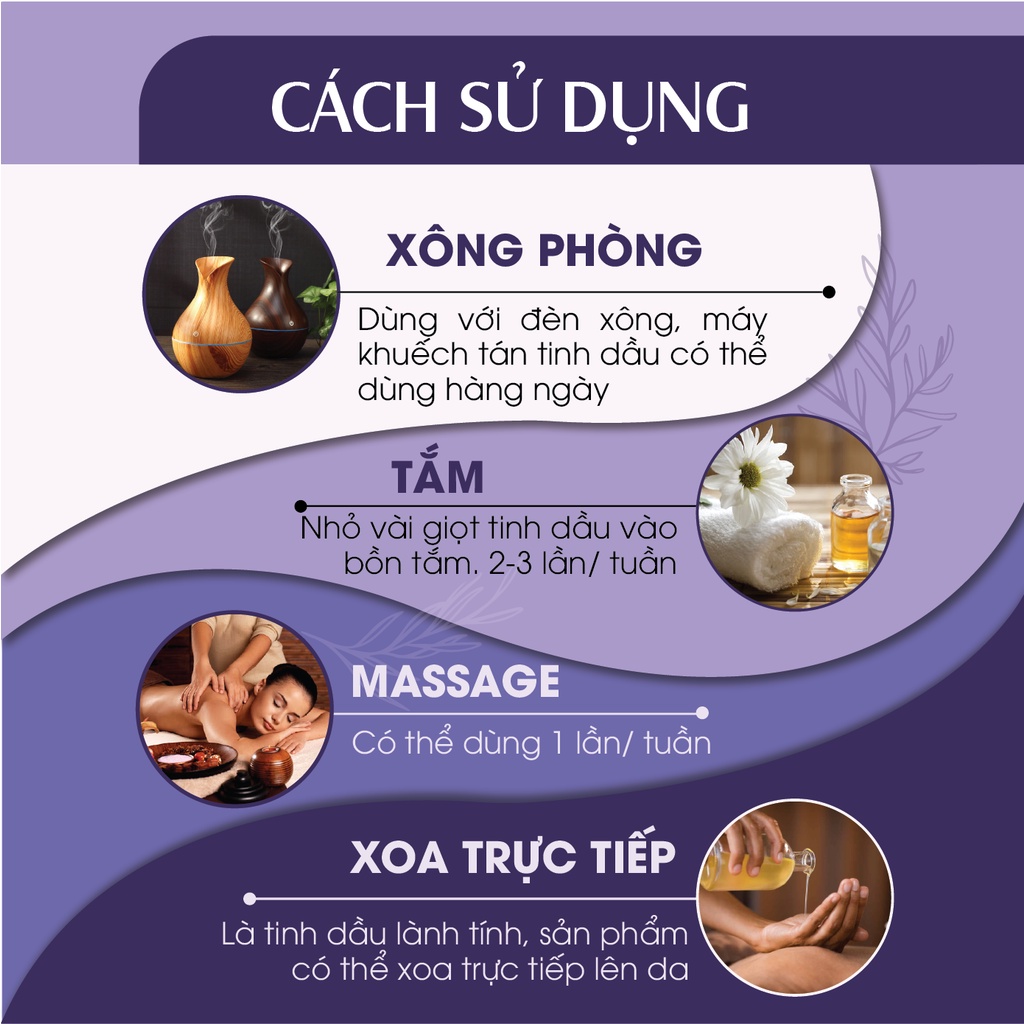 Combo 2 Tinh dầu Sả Chanh + Oải Hương 24Care 10ml/chai