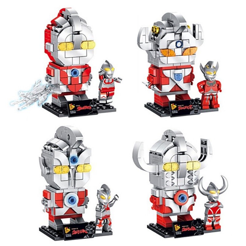 Tương thích với các khối Lego, Vũ trụ Anh hùng Ultraman, Siêu nhân, Lợi ích cho Trẻ em, Lắp ráp Trí tuệ, Đồ chơi Hạt nhỏ