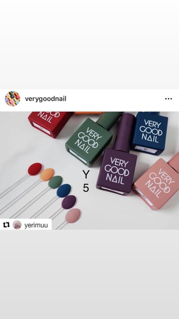 Sơn gel very good nail tone màu vàng [giá lẻ 1 chai ]