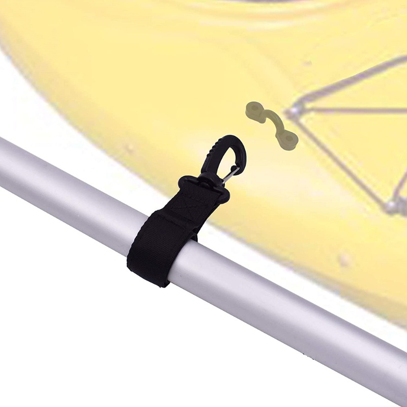 Set 6 Kẹp Cố Định Mái Chèo Thuyền Kayak Màu Đen Tiện Dụng